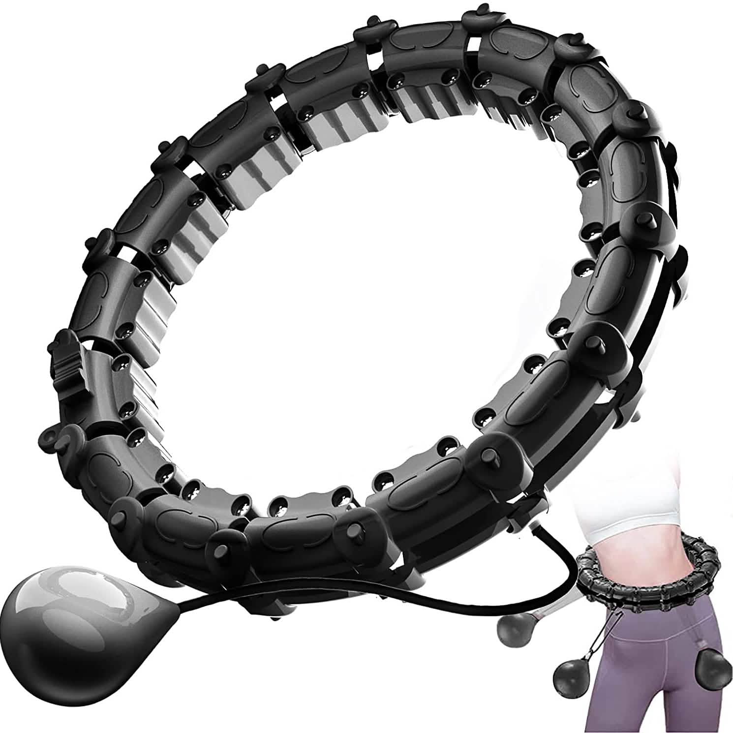 Upgraded Large Size Smart Weighted Exercise Hoola Hoops DailySale