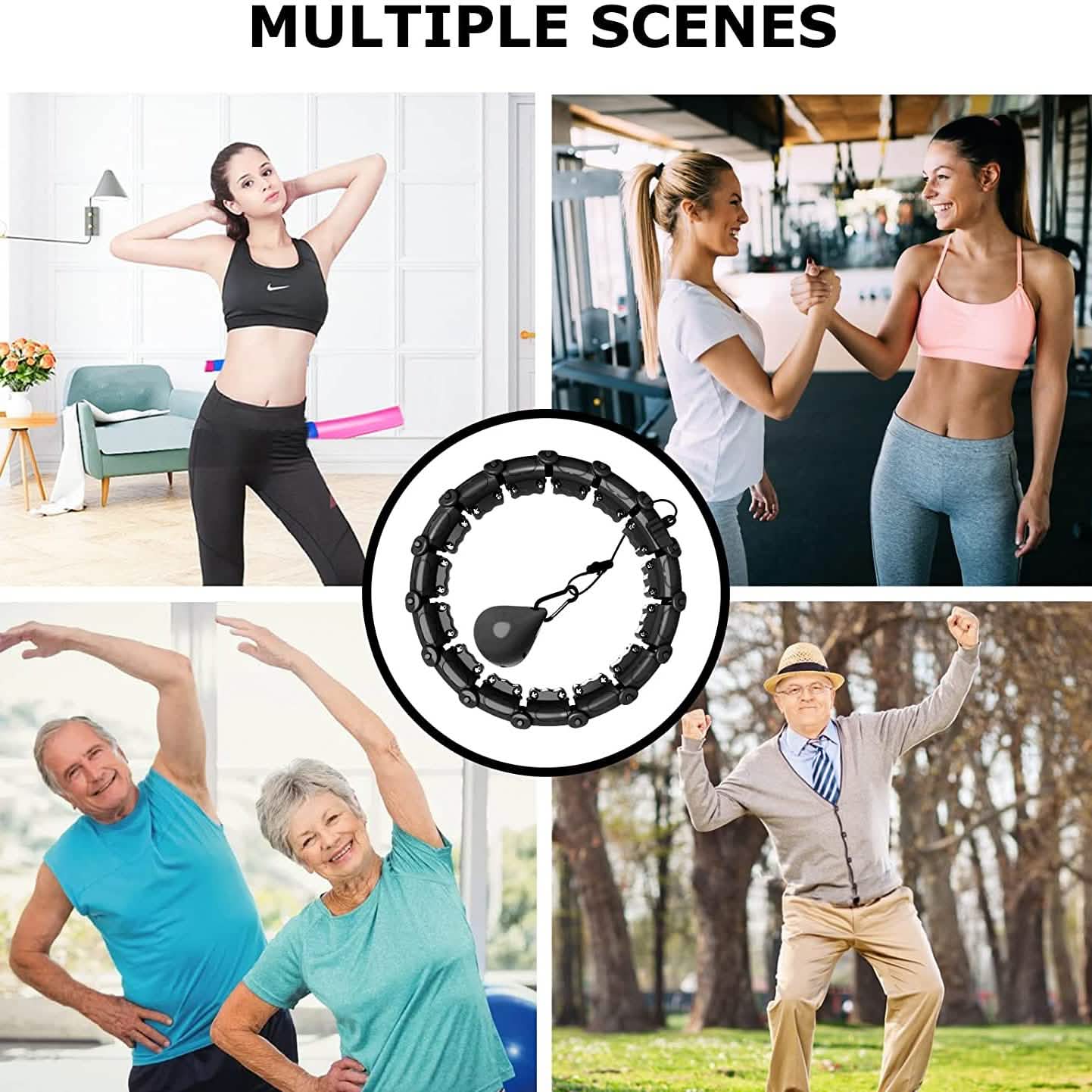 Upgraded Large Size Smart Weighted Exercise Hoola Hoops DailySale