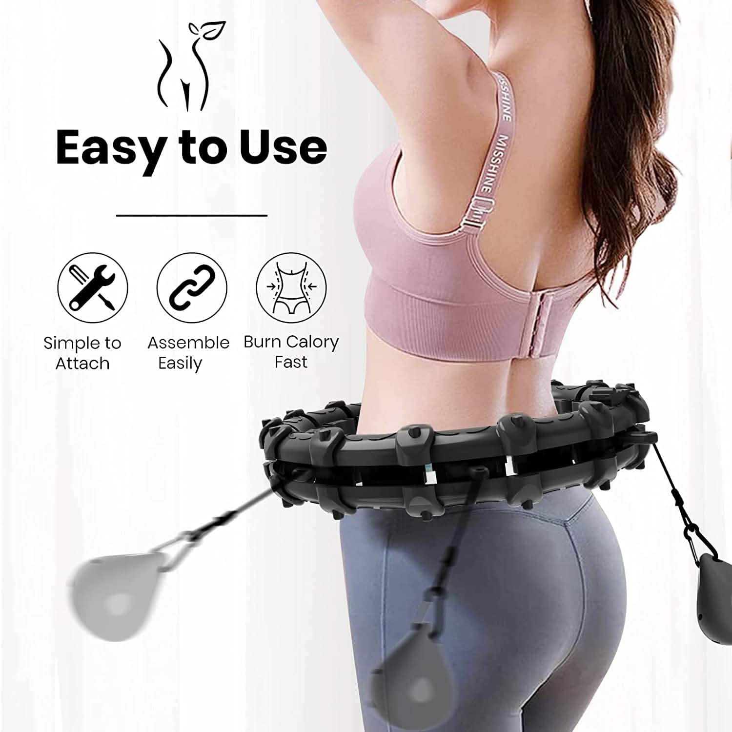 Upgraded Large Size Smart Weighted Exercise Hoola Hoops DailySale