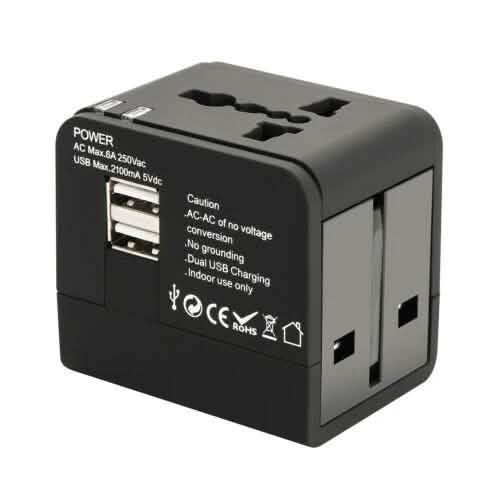 US EU UK AU Travel Universal Adapter USB Charger Type-C AC Wall Plug Converter DailySale