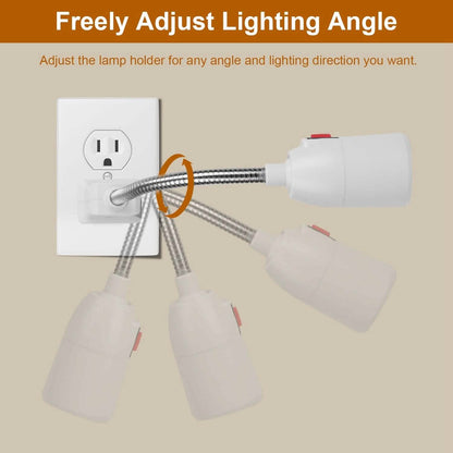 US Plug Extension Light Socket with On/Off Switch DailySale