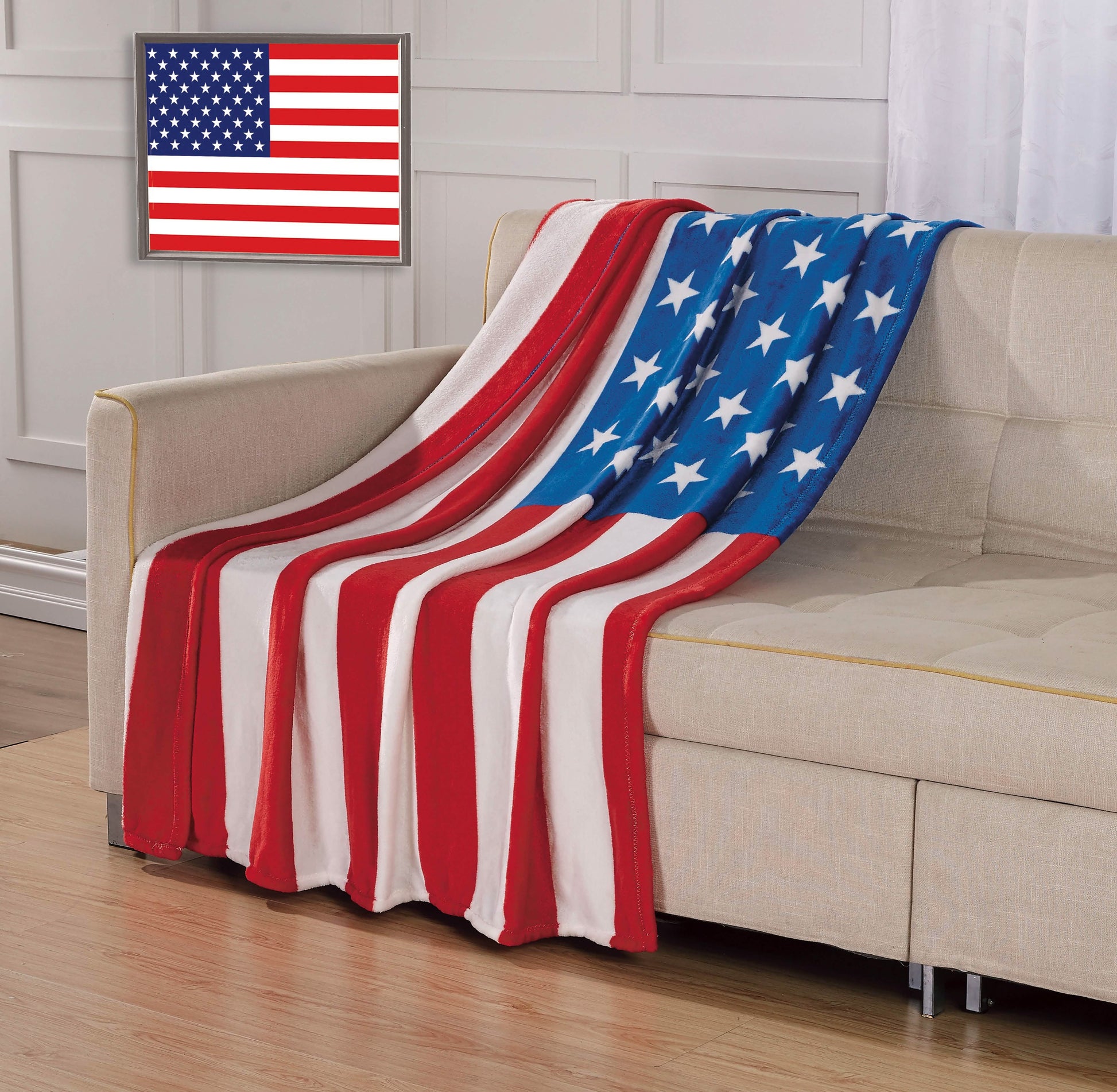 USA American Flag Throw Blanket DailySale