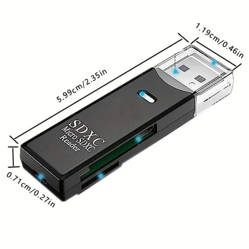 USB 2.0 SD Card Reader Micro SD Card To USB Adapter DailySale