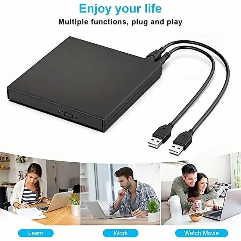 USB 2.0 Slim Protable External CD-RW Drive DVD-RW Burner Writer Player DailySale