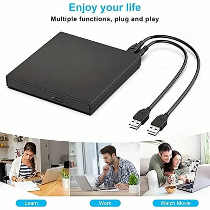 USB 2.0 Slim Protable External CD-RW Drive DVD-RW Burner Writer Player DailySale