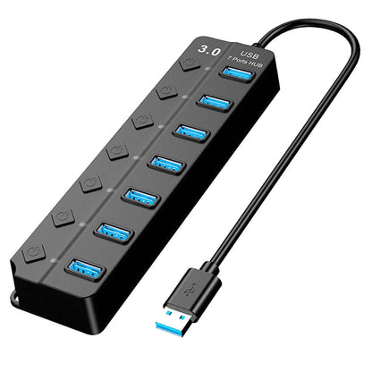 USB 3.0 HUB 7 Ports High Speed 5Gbps USB Splitter DailySale