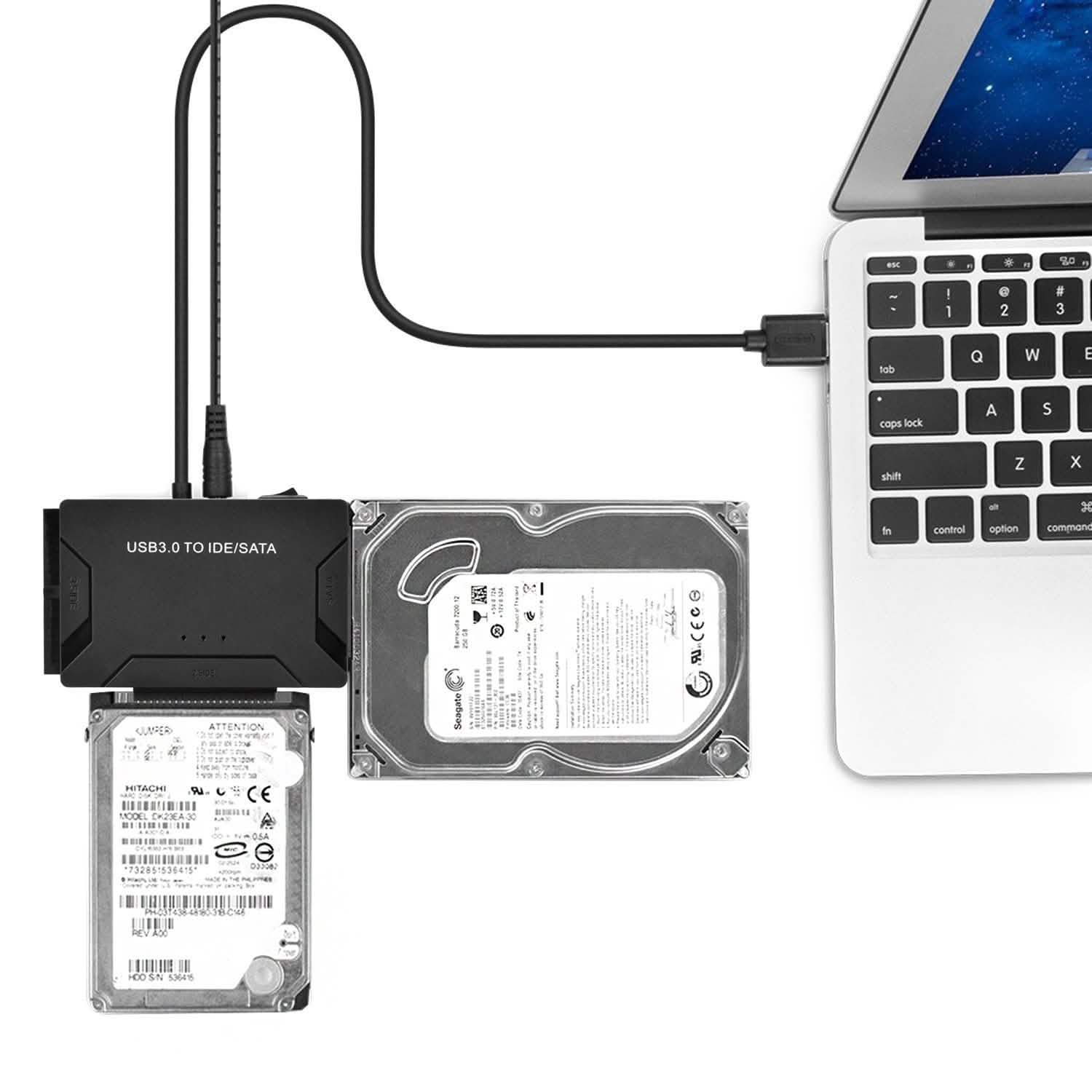 USB 3.0 to 2.5'' 3.5" IDE SATA Converter Adapter External Hard Drive Cable Kits DailySale