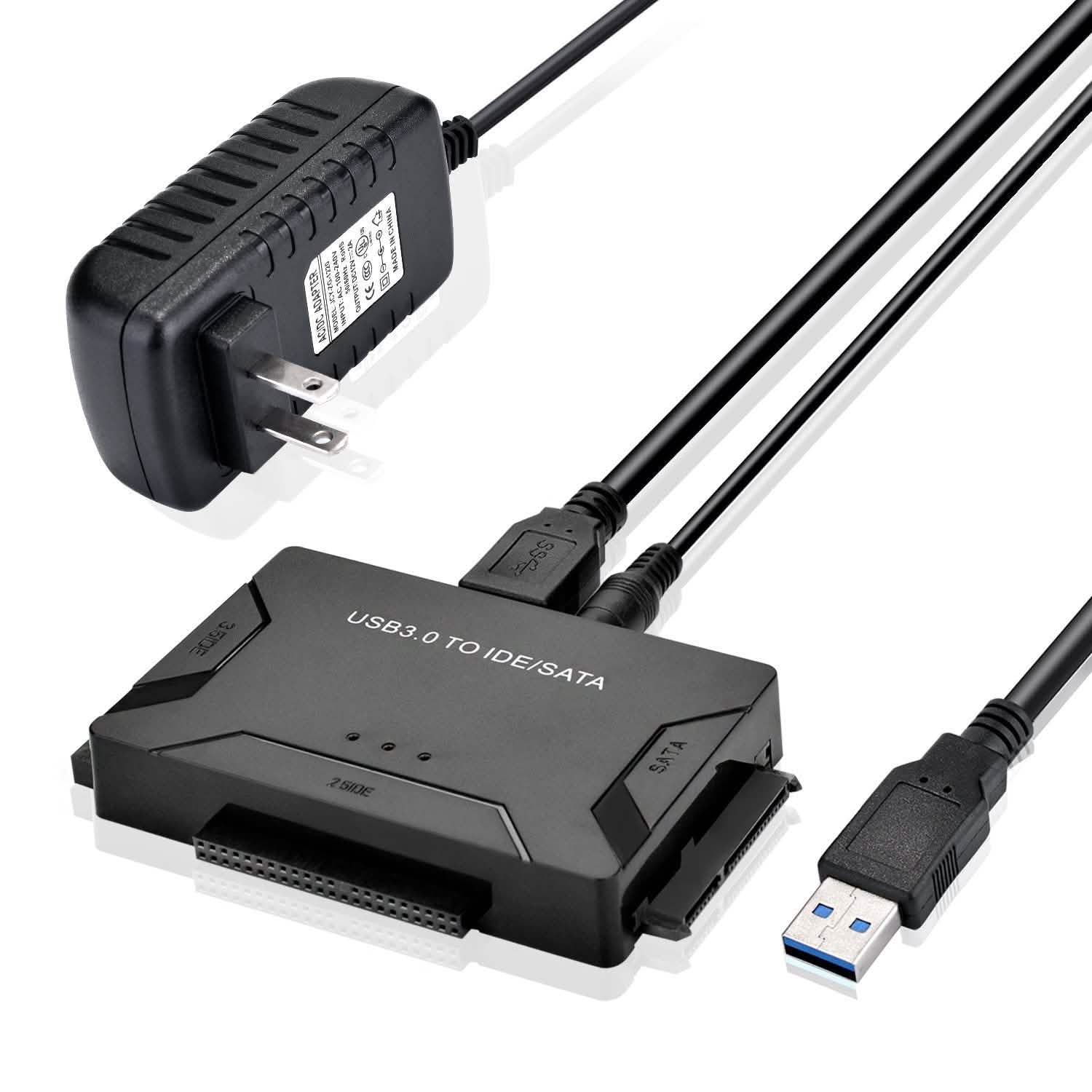 USB 3.0 to 2.5'' 3.5" IDE SATA Converter Adapter External Hard Drive Cable Kits DailySale
