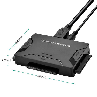 USB 3.0 to 2.5'' 3.5" IDE SATA Converter Adapter External Hard Drive Cable Kits DailySale