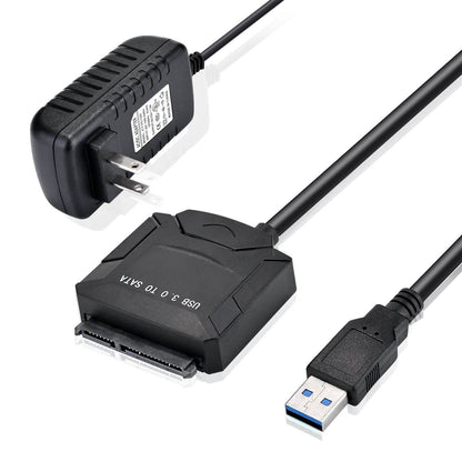 USB 3.0 to SATA Converter Adapter for 2.5"/3.5"SATA HDD/SSD Hard Drive Disks DailySale