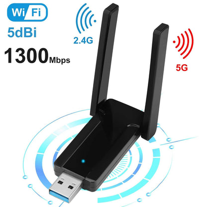 USB 3.0 WiFi Adapter AC1300 Mbps DailySale