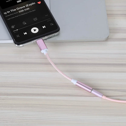 USB-C Type C Adapter Port to 3 .5mm Aux Audio Jack DailySale