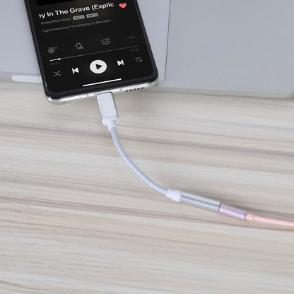 USB-C Type C Adapter Port to 3 .5mm Aux Audio Jack DailySale