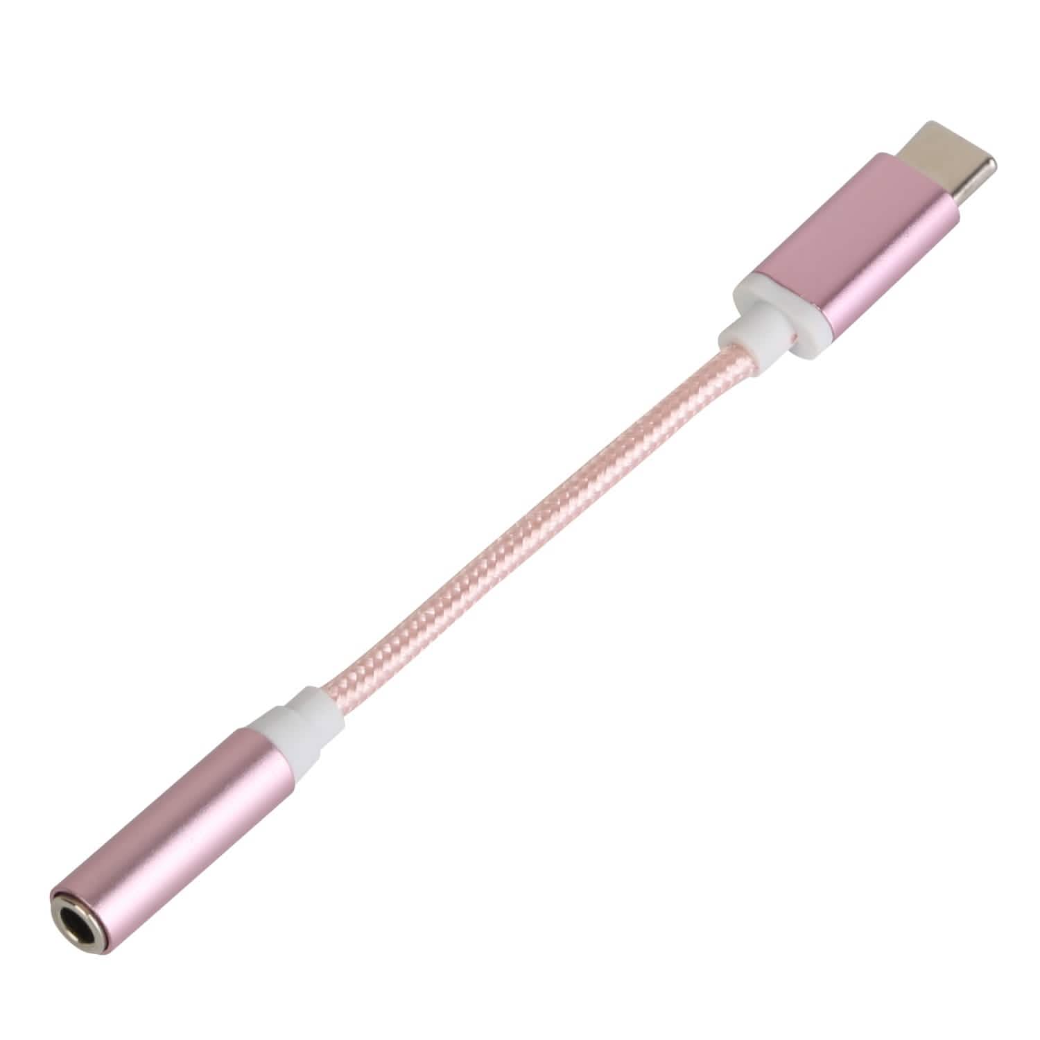 USB-C Type C Adapter Port to 3 .5mm Aux Audio Jack DailySale