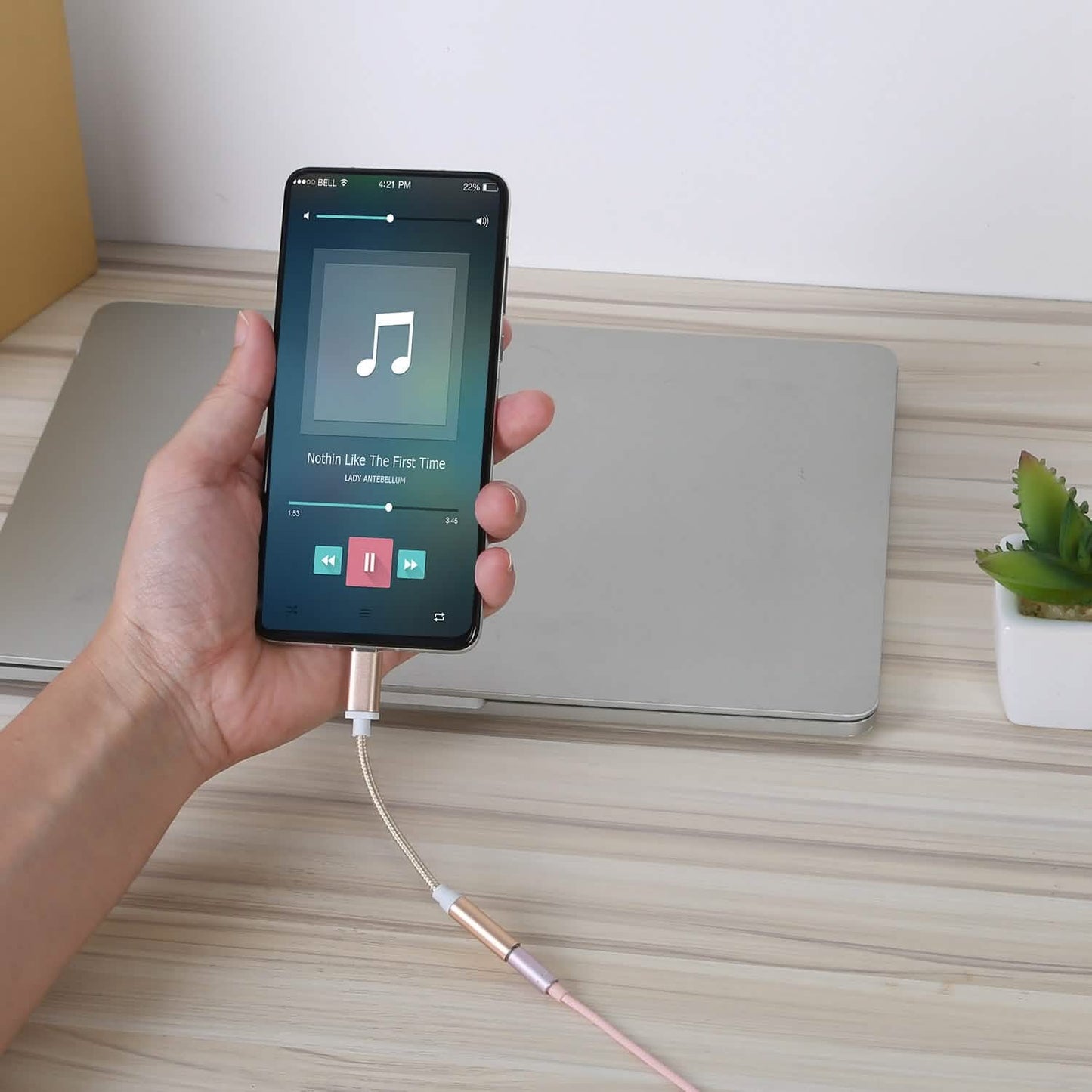 USB-C Type C Adapter Port to 3 .5mm Aux Audio Jack DailySale