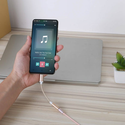 USB-C Type C Adapter Port to 3 .5mm Aux Audio Jack DailySale