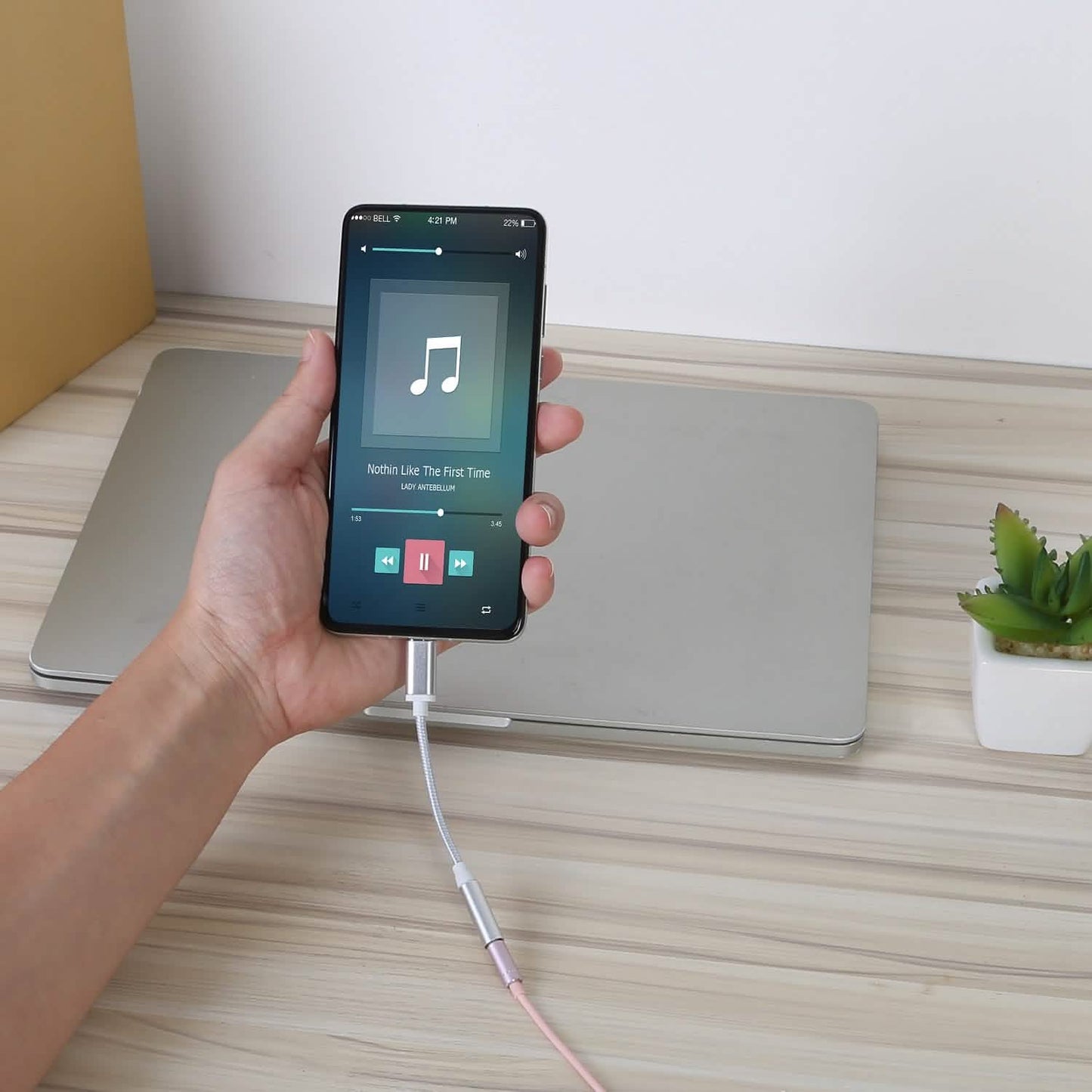 USB-C Type C Adapter Port to 3 .5mm Aux Audio Jack DailySale