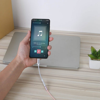 USB-C Type C Adapter Port to 3 .5mm Aux Audio Jack DailySale