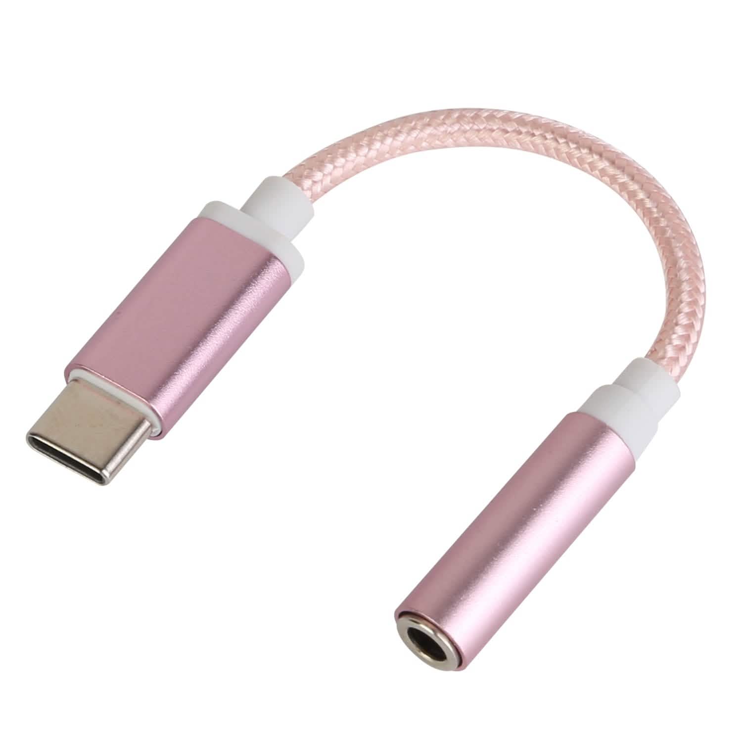USB-C Type C Adapter Port to 3 .5mm Aux Audio Jack DailySale