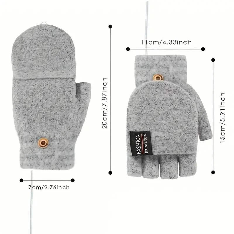 USB Electric Heating Adjustable Temperature Gloves DailySale