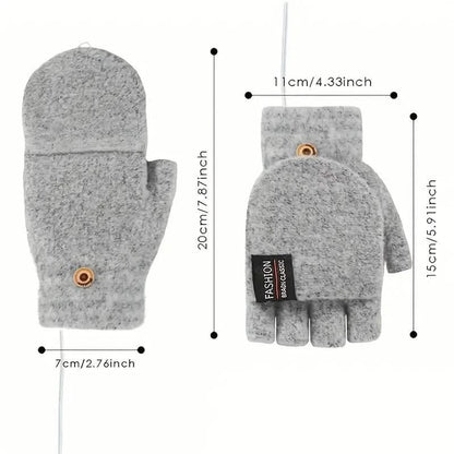 USB Electric Heating Adjustable Temperature Gloves DailySale