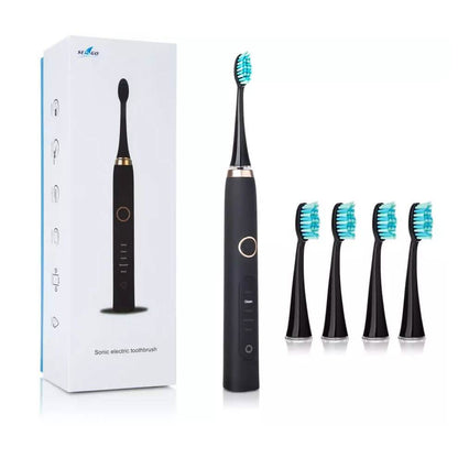 USB Electric Toothbrush with 4 Replacement Heads DailySale