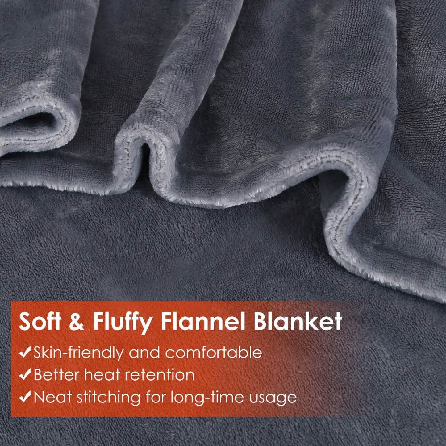 USB Heated Blanket Poncho Shawl Wrap Throw with Zipper Washable DailySale