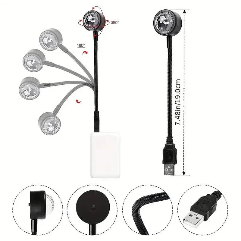 USB Music Rhythm Magic Stage Effect Projection Lamp DailySale