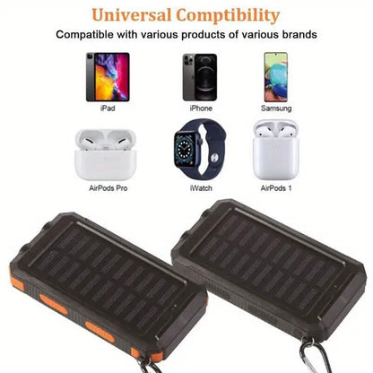 USB Portable Charger 10000mAh Solar Power Bank for Cell Phone and Laptops DailySale