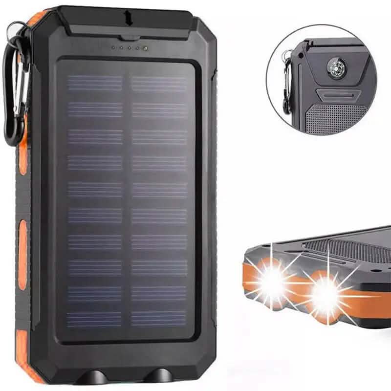 USB Portable Charger 10000mAh Solar Power Bank for Cell Phone and Laptops DailySale