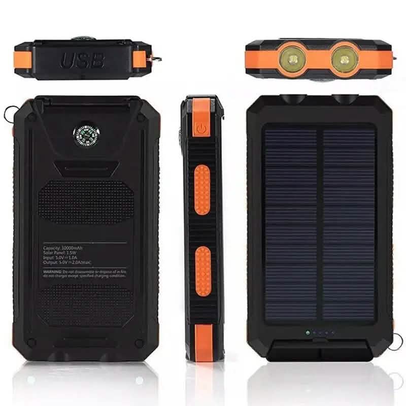 USB Portable Charger 10000mAh Solar Power Bank for Cell Phone and Laptops DailySale