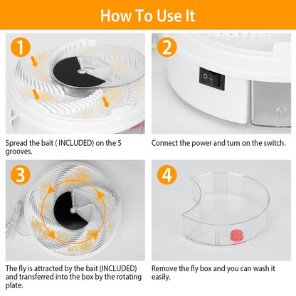 USB powered Electric Fly Trap Automatic Flycatcher DailySale