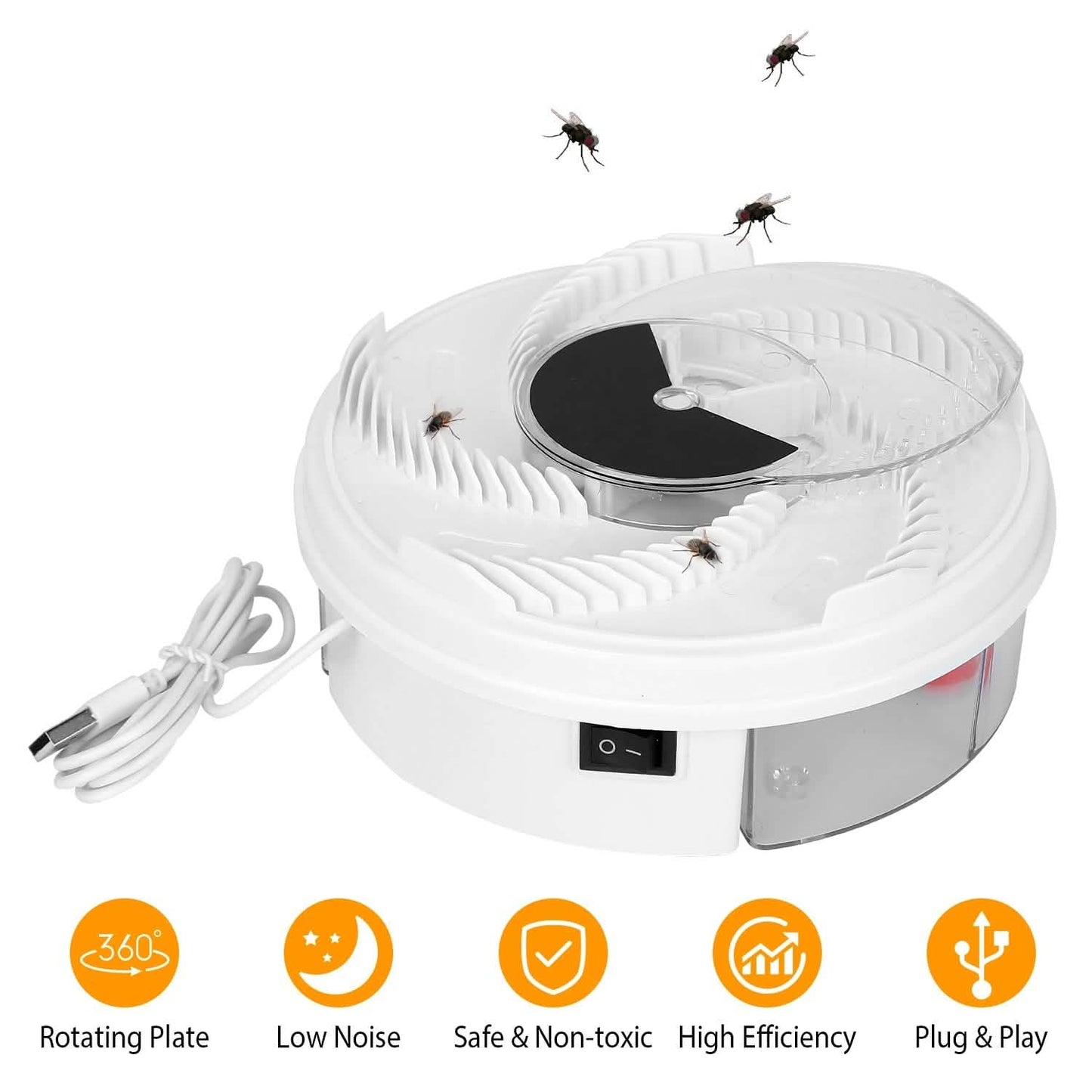 USB powered Electric Fly Trap Automatic Flycatcher DailySale