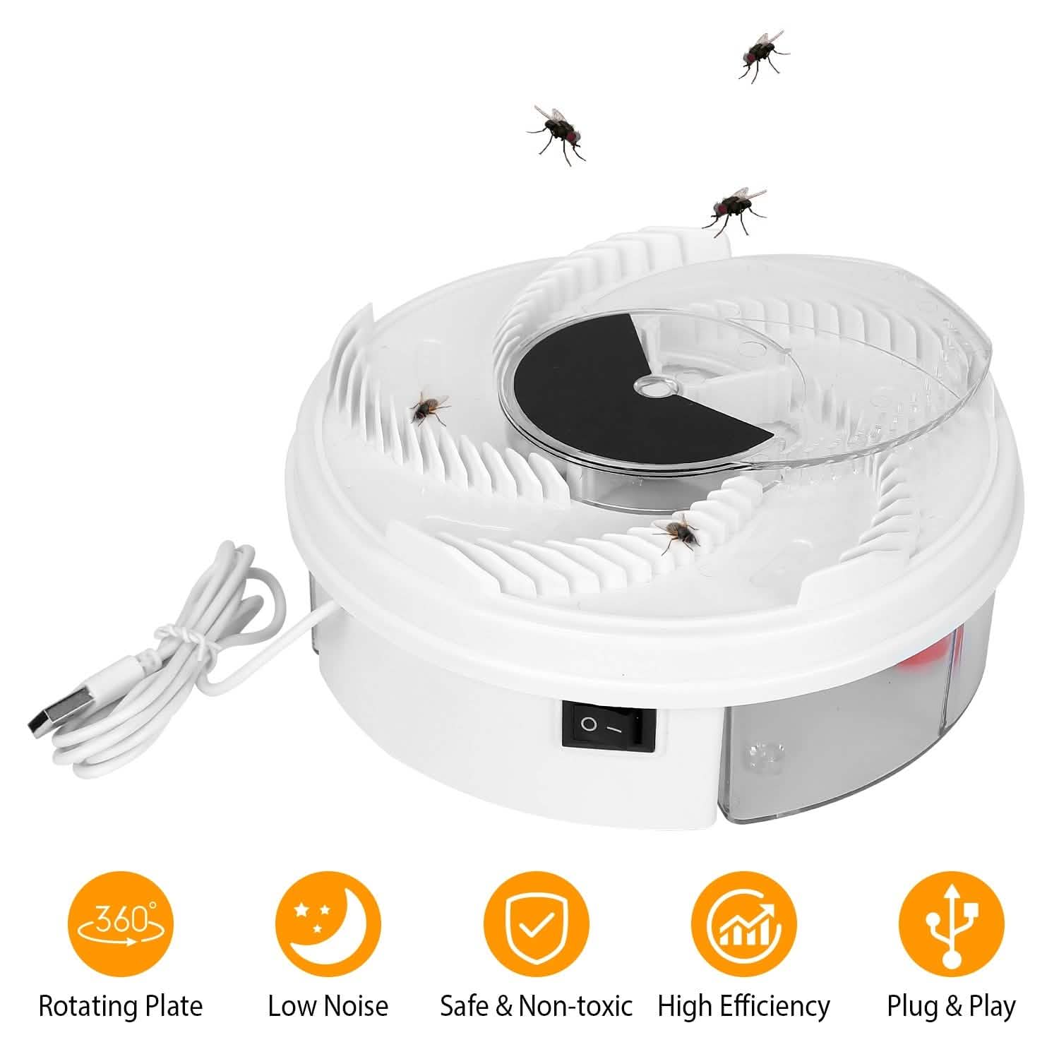 USB powered Electric Fly Trap Automatic Flycatcher DailySale