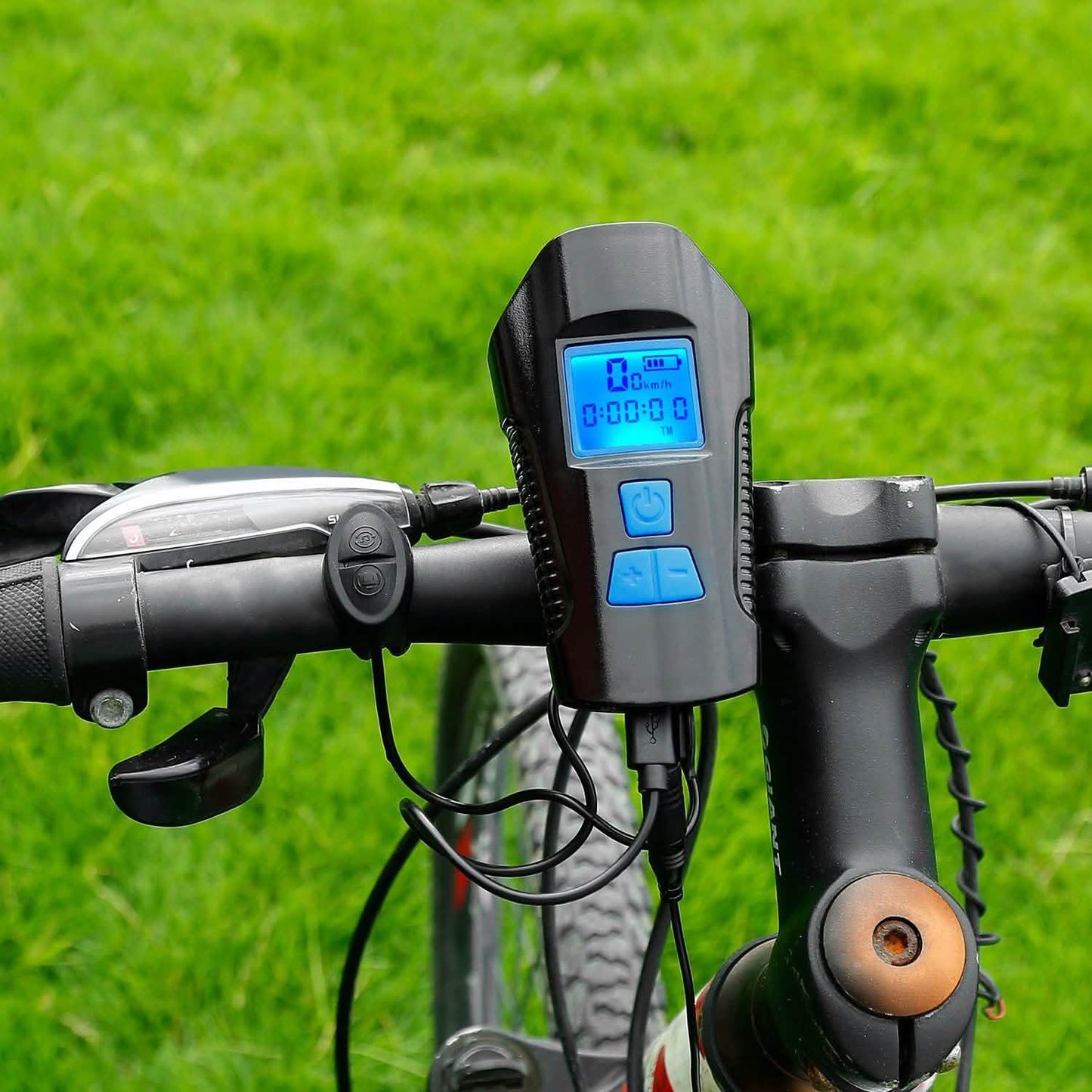 USB Rechargeable Bike Light Set with Speedometer and Odometer DailySale