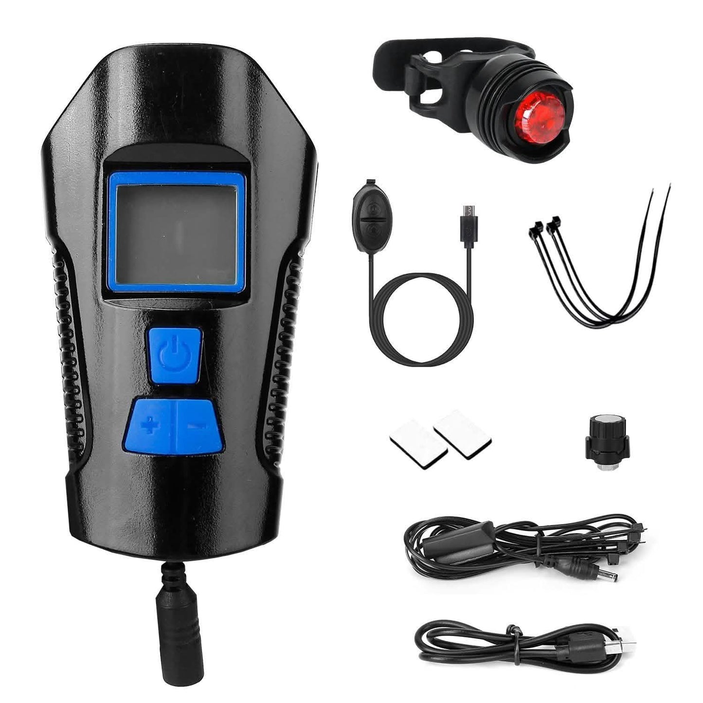 USB Rechargeable Bike Light Set with Speedometer and Odometer DailySale