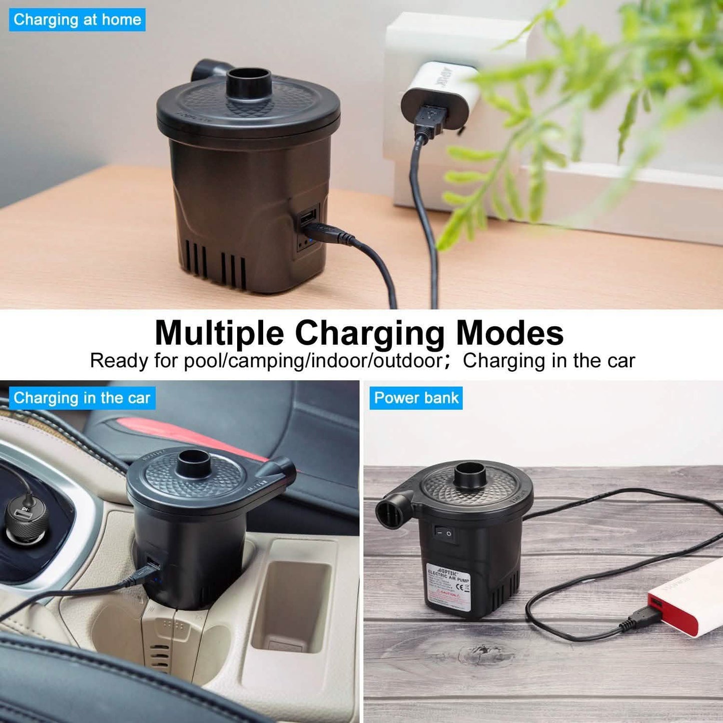 USB Rechargeable Cordless Electric Air Pump DailySale