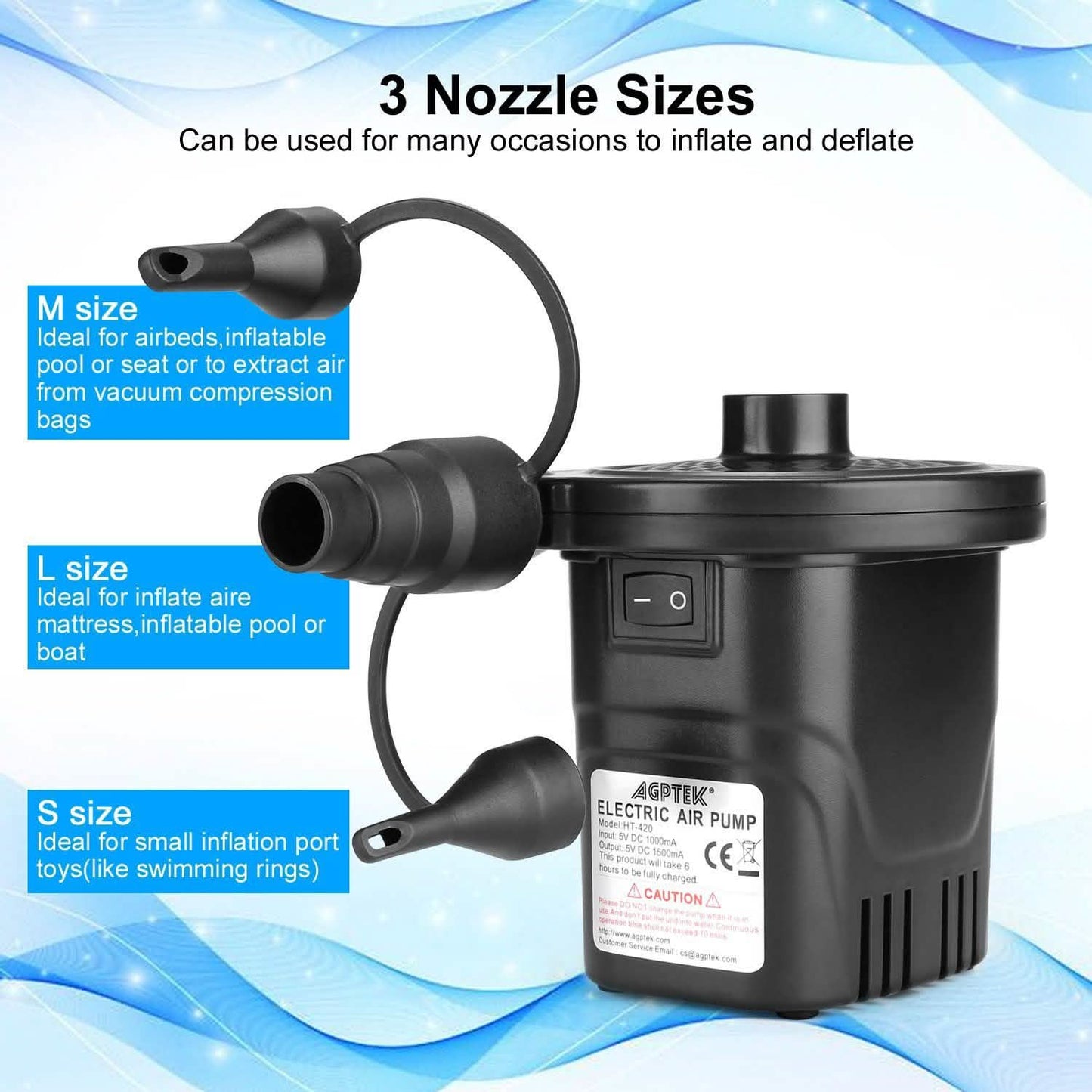 USB Rechargeable Cordless Electric Air Pump DailySale