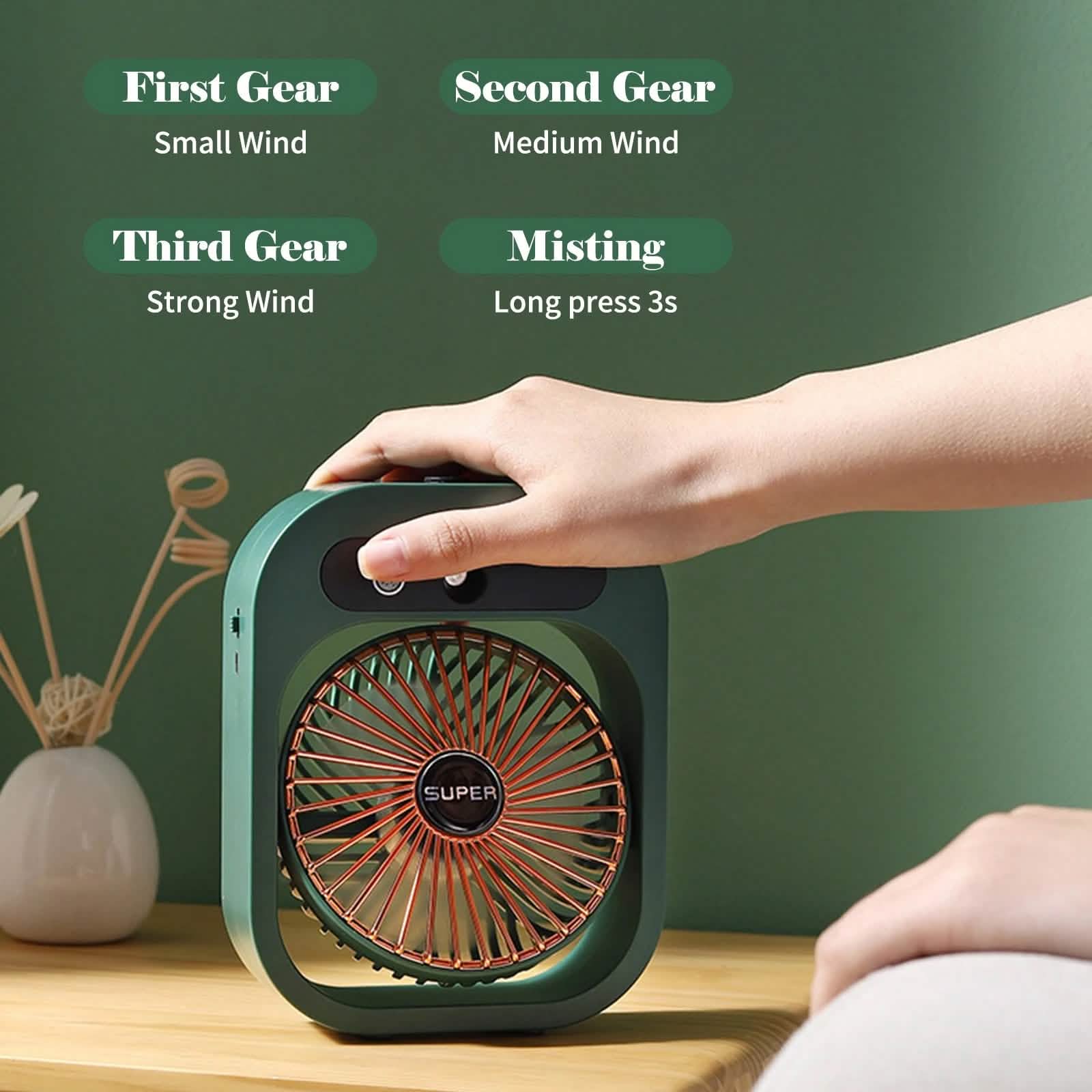 USB Rechargeable Desktop Spray Fan DailySale