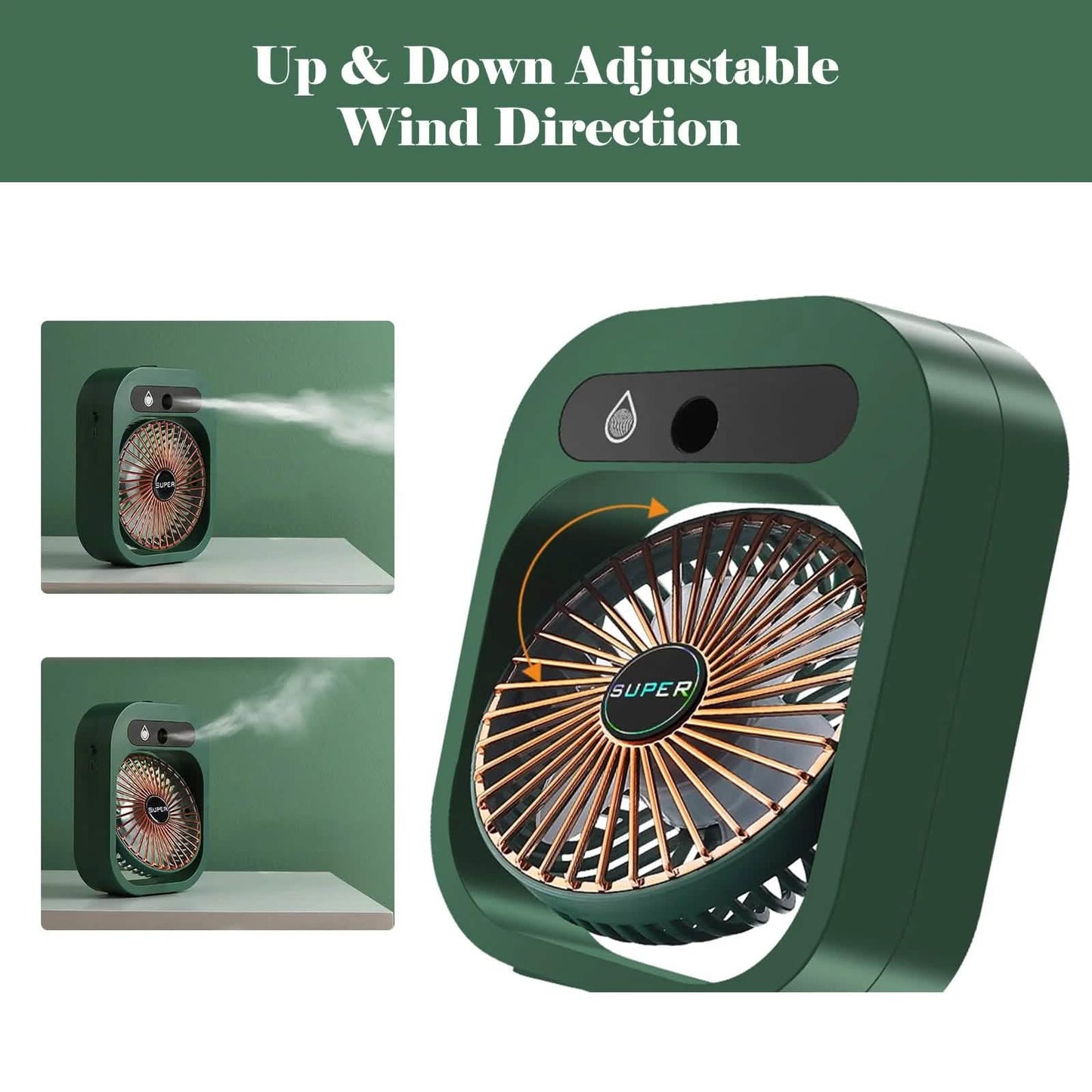 USB Rechargeable Desktop Spray Fan DailySale
