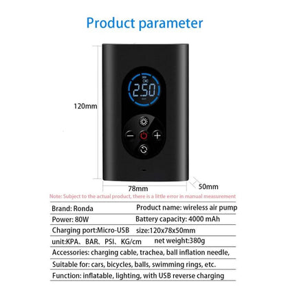 USB Rechargeable Intelligent Air Pump Car Portable DailySale