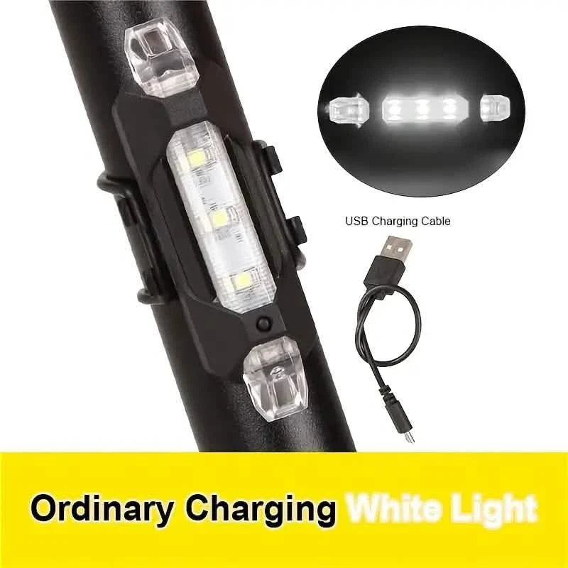 USB Rechargeable LED Bike Tail Light - 4 Flashing Modes For Safety And Visibility DailySale