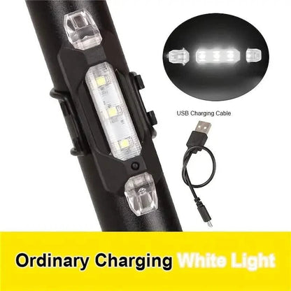 USB Rechargeable LED Bike Tail Light - 4 Flashing Modes For Safety And Visibility DailySale