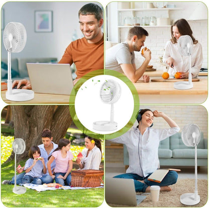 USB Rechargeable Portable Folding Desk Table Fan DailySale