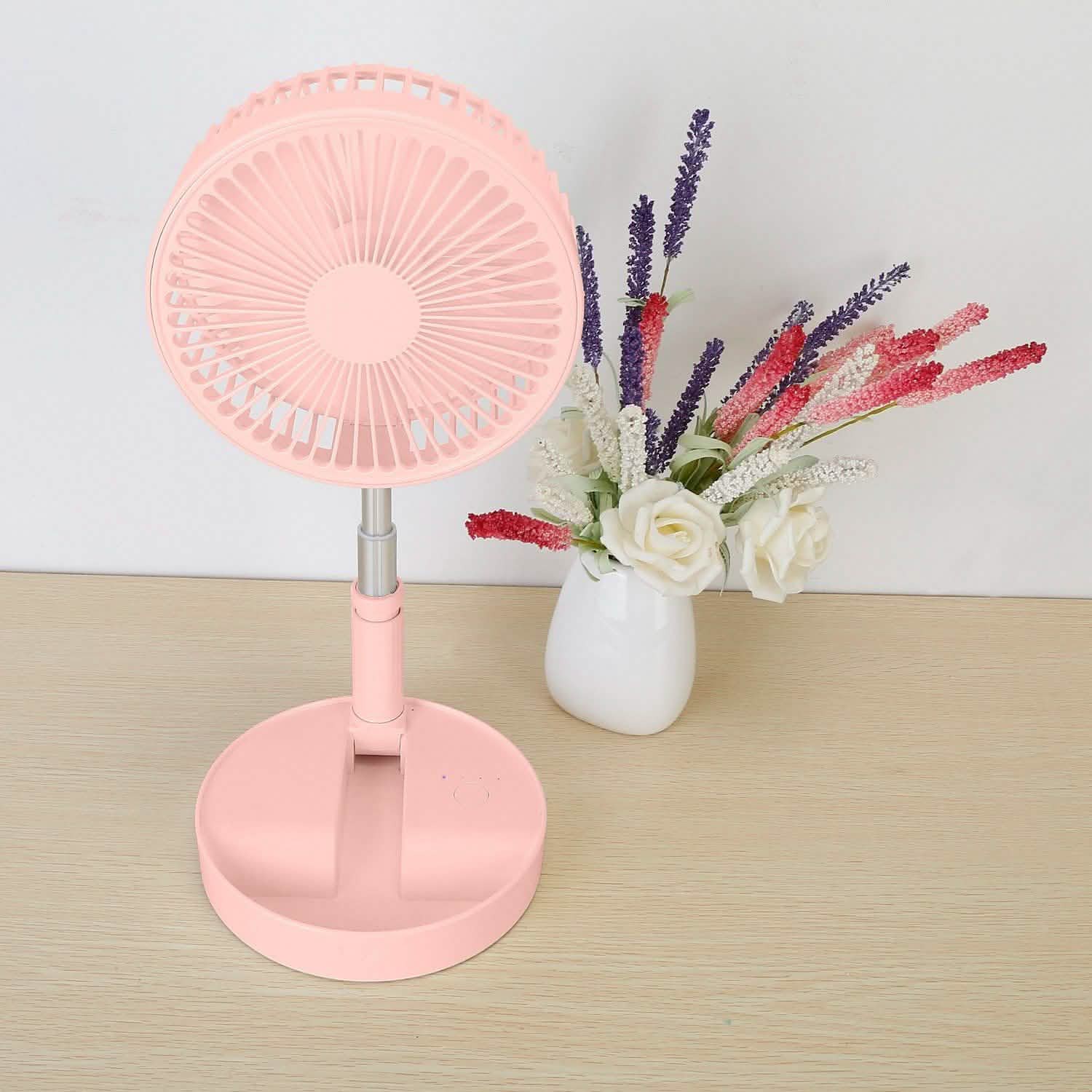 USB Rechargeable Portable Folding Desk Table Fan DailySale