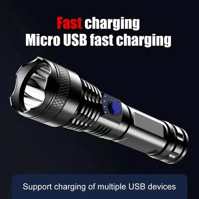 USB Rechargeable Strong Light Flashlight DailySale