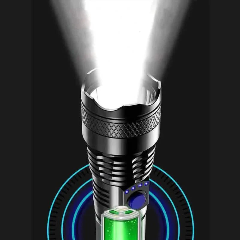 USB Rechargeable Strong Light Flashlight DailySale