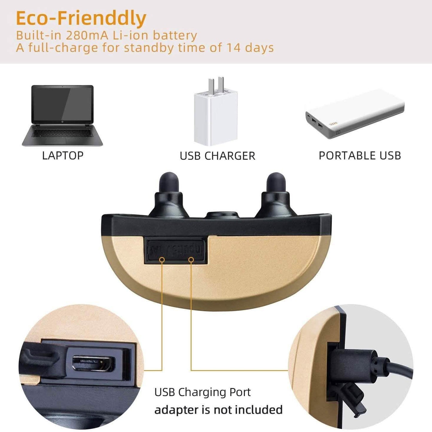 USB Rechargeable Waterproof Dog Bark Collar with Vibration and Beep DailySale