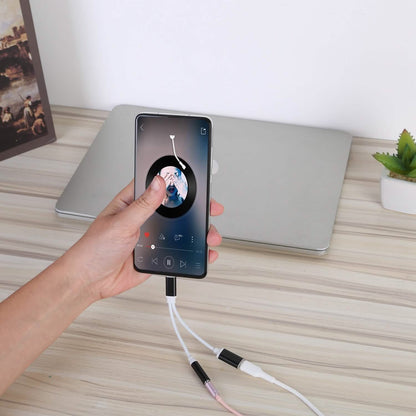 USB Type C to 3.5MM Aux Audio Charging Adapter DailySale