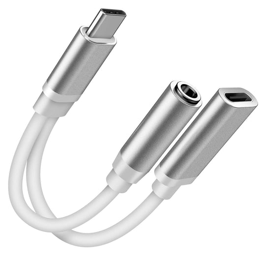 USB Type C to 3.5MM Aux Audio Charging Adapter DailySale
